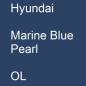 Preview: Hyundai, Marine Blue Pearl, OL.